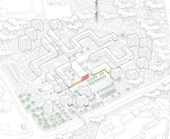L'image montre un plan du quartier